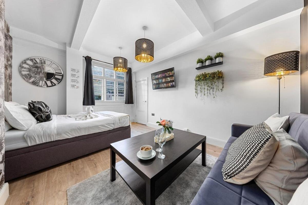 Central London Luxury, Relaxing Apartment! 2 Mins From Paddington Station! Ruang foto