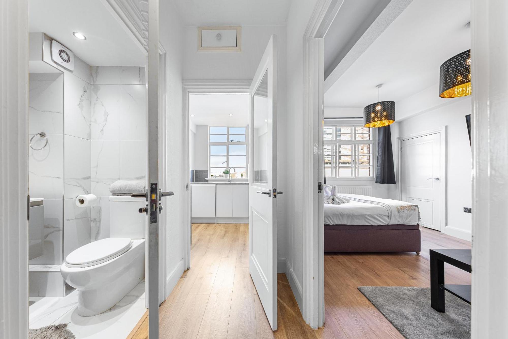 Central London Luxury, Relaxing Apartment! 2 Mins From Paddington Station! Bagian luar foto
