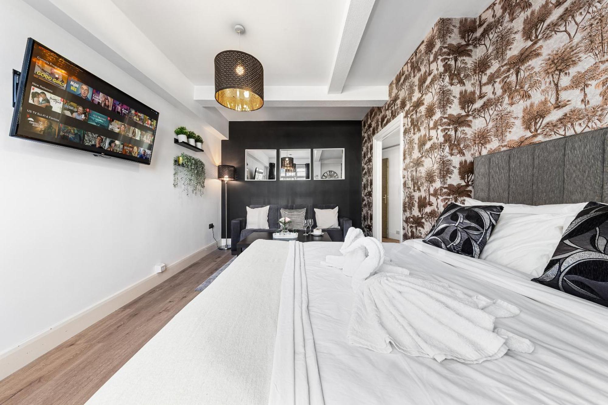 Central London Luxury, Relaxing Apartment! 2 Mins From Paddington Station! Bagian luar foto