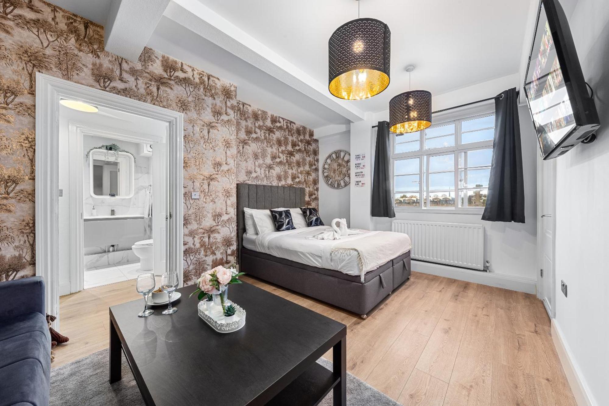 Central London Luxury, Relaxing Apartment! 2 Mins From Paddington Station! Bagian luar foto