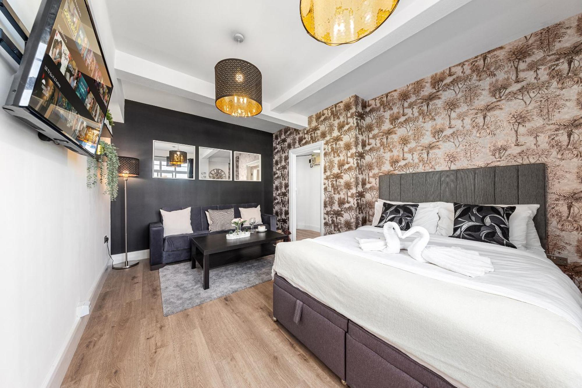 Central London Luxury, Relaxing Apartment! 2 Mins From Paddington Station! Bagian luar foto