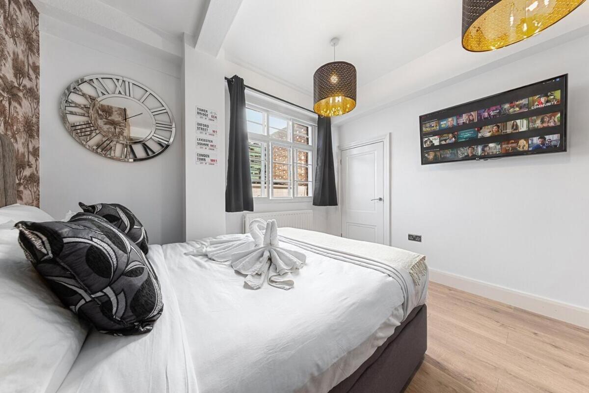 Central London Luxury, Relaxing Apartment! 2 Mins From Paddington Station! Ruang foto