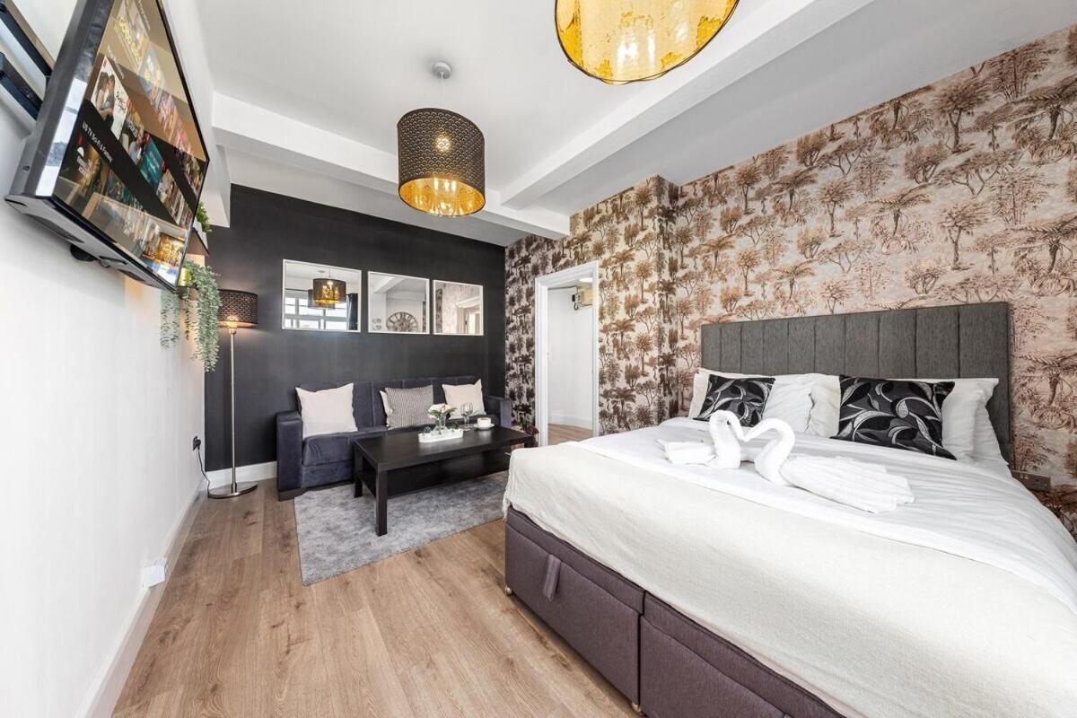 Central London Luxury, Relaxing Apartment! 2 Mins From Paddington Station! Ruang foto